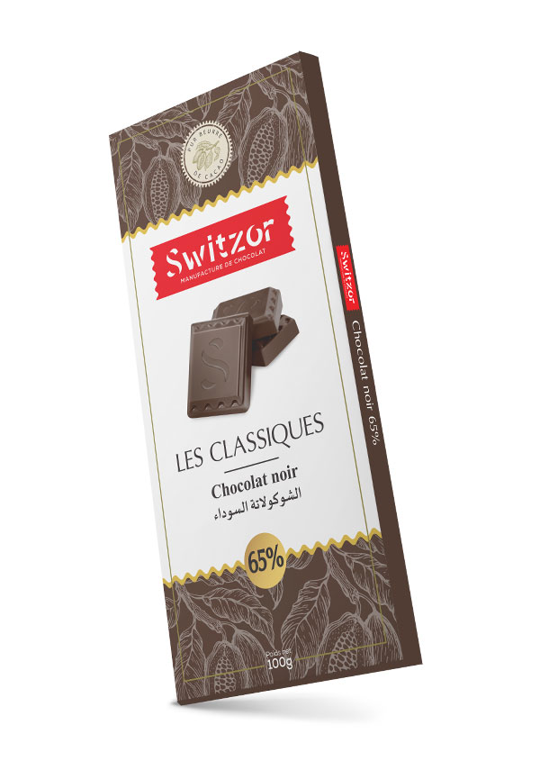 Chocolat noir 100g 65% de cacao
